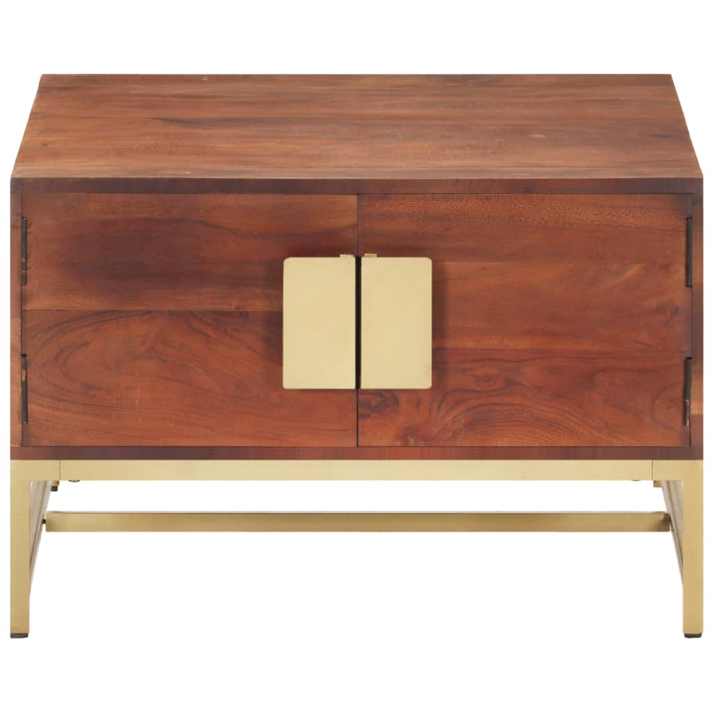 vidaXL Τραπεζάκι Σαλονιού Καφέ Μελί 67x67x45 εκ. Μασίφ Ξύλο Ακακίας