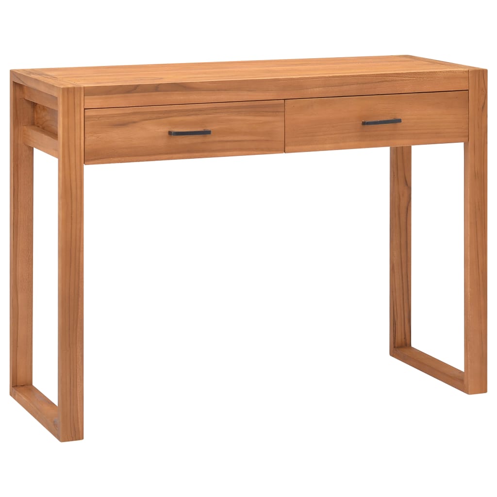 vidaXL Γραφείο με 2 Συρτάρια 100 x 40 x 75 εκ. Ανακυκλωμένο Ξύλο Teak