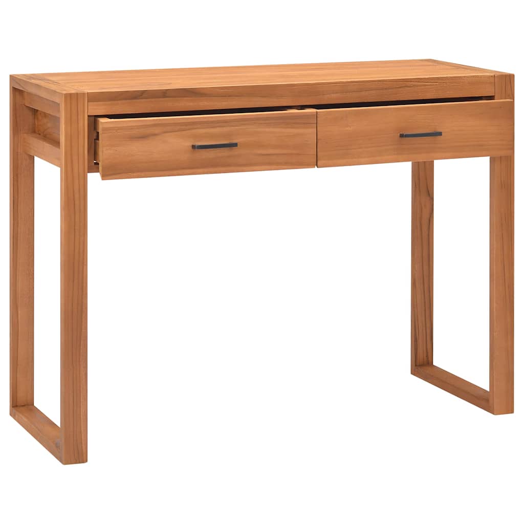 vidaXL Γραφείο με 2 Συρτάρια 100 x 40 x 75 εκ. Ανακυκλωμένο Ξύλο Teak