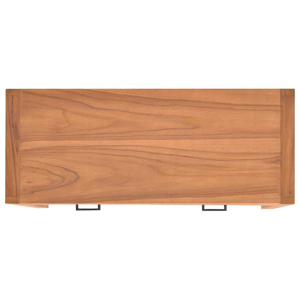 vidaXL Γραφείο με 2 Συρτάρια 100 x 40 x 75 εκ. Ανακυκλωμένο Ξύλο Teak