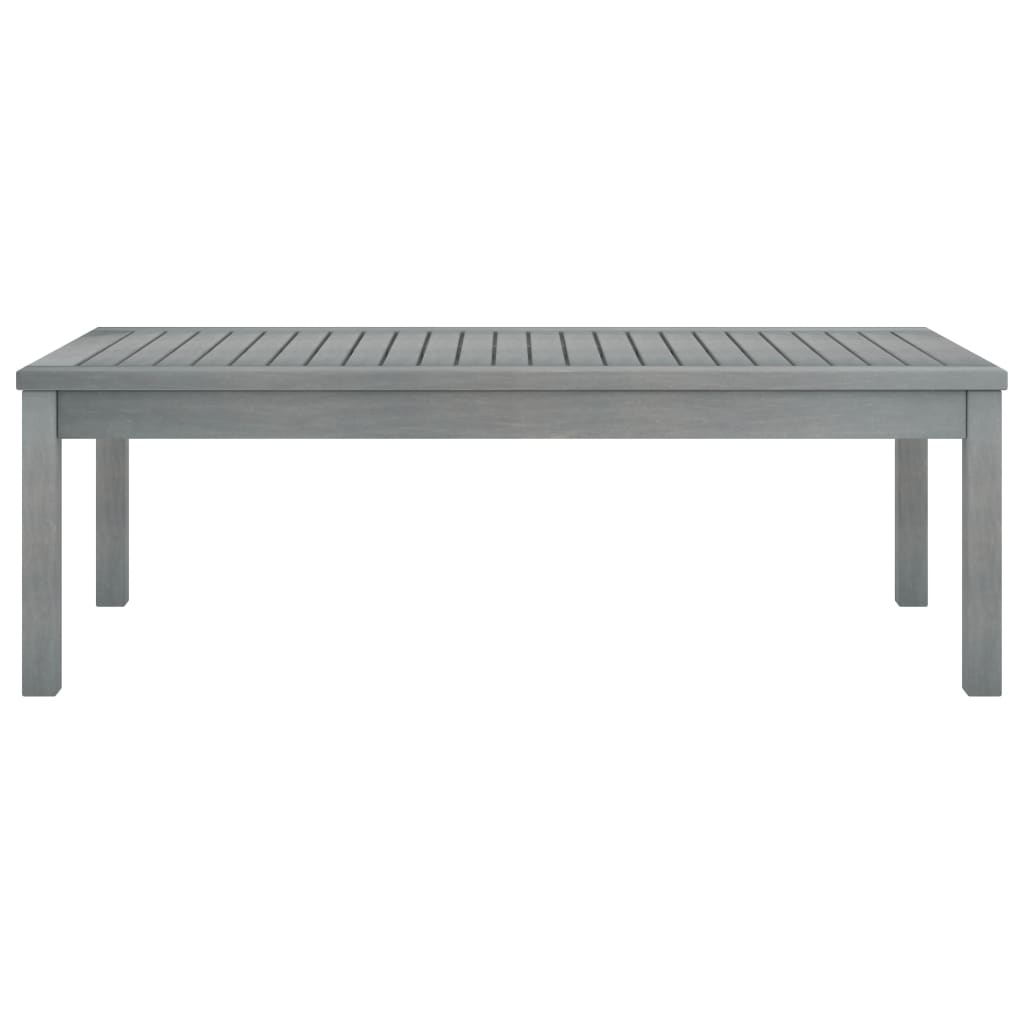 vidaXL Τραπεζάκι Σαλονιού Γκρι 100x50x33 εκ. από Μασίφ Ξύλο Ακακίας