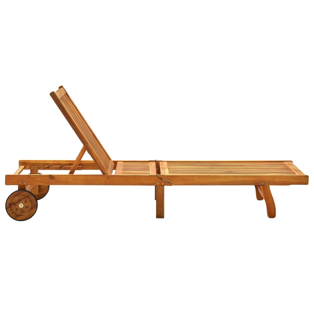 vidaXL Ξαπλώστρα από Μασίφ Ξύλο Ακακίας