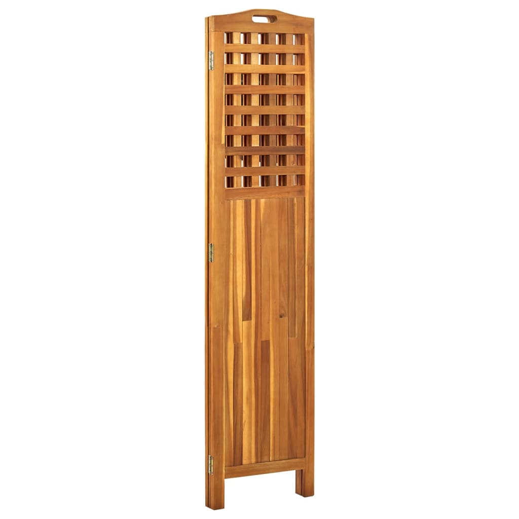 vidaXL Διαχωριστικό Δωματίου 3 Πάνελ 121x2x170 εκ. Μασίφ Ξύλο Ακακίας