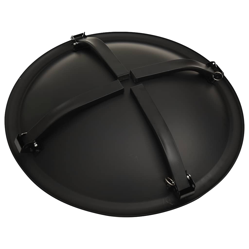 vidaXL Τζάκι Εξωτ. Χώρου/Ψησταριά 56 x 56 x 49 εκ. Ατσάλι & Σκαλιστήρι