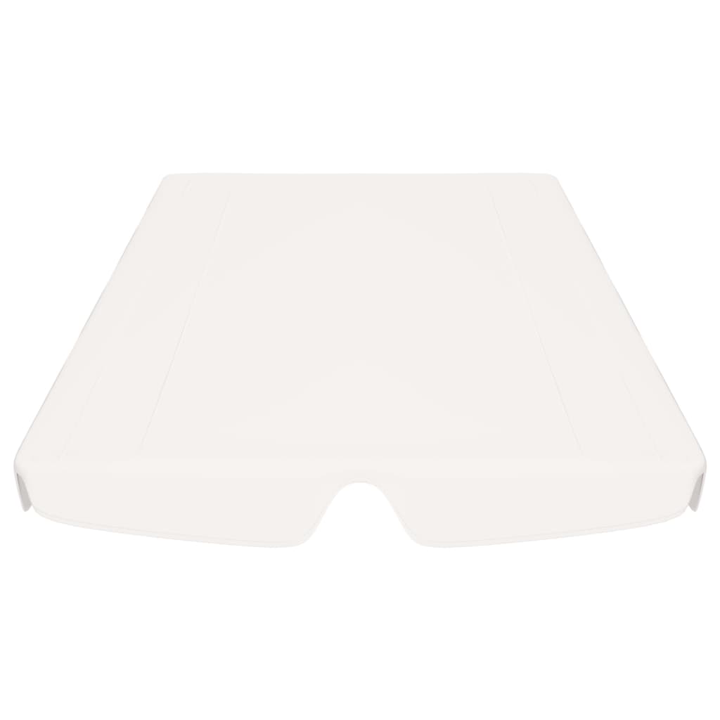 vidaXL Πανί Ανταλλακτικό για Κούνια Κήπου Λευκό 188/168 x 145/110 εκ.