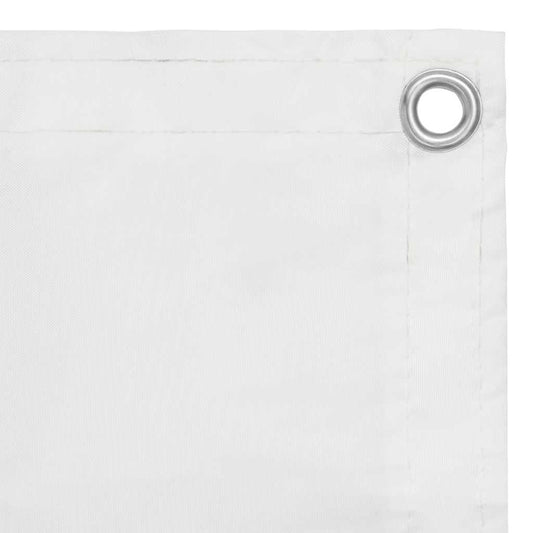 vidaXL Διαχωριστικό Βεράντας Λευκό 90 x 400 εκ. Ύφασμα Oxford