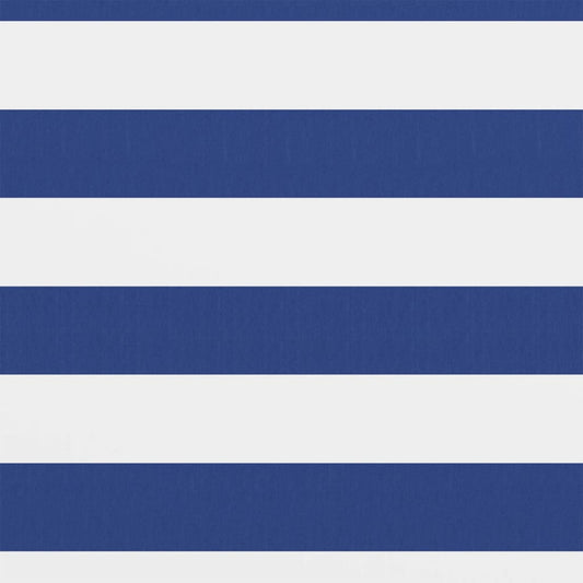 vidaXL Διαχωριστικό Βεράντας Λευκό/Μπλε 90 x 300 εκ. Ύφασμα Oxford