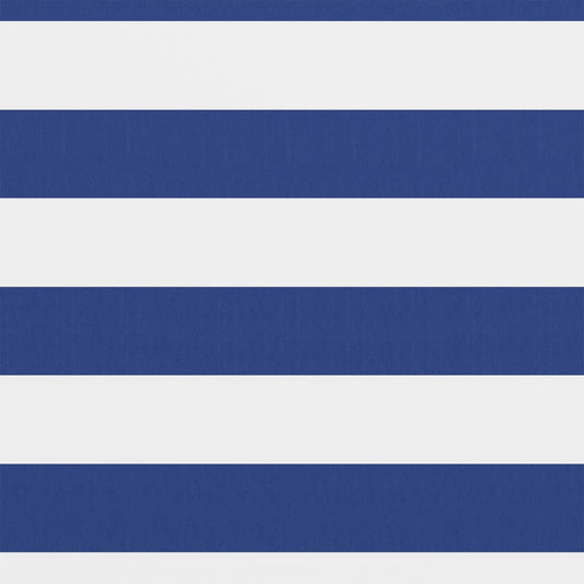 vidaXL Διαχωριστικό Βεράντας Λευκό/Μπλε 90 x 400 εκ. Ύφασμα Oxford