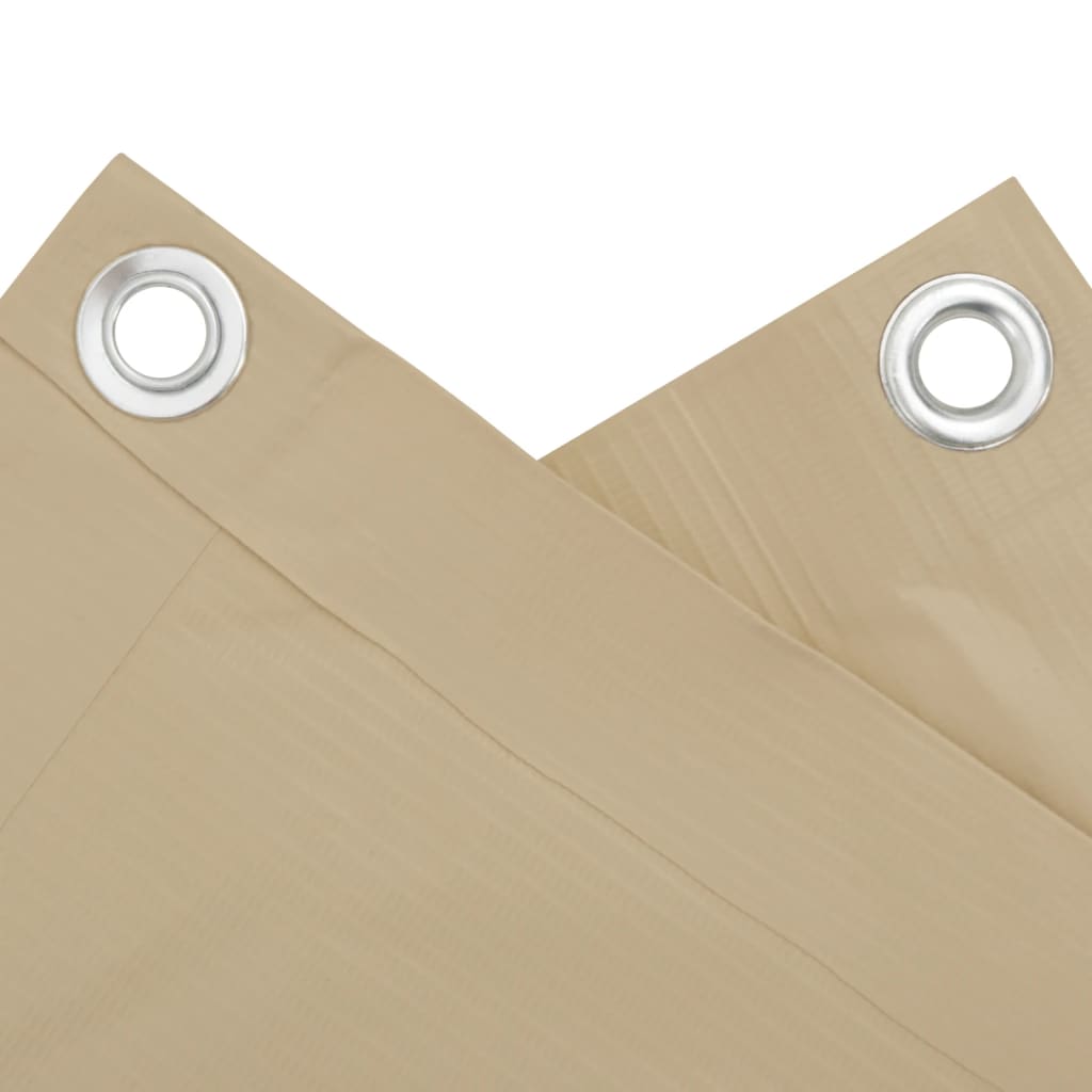 vidaXL Διαχωριστικό Βεράντας Μπεζ 75 x 300 εκ. Ύφασμα Oxford