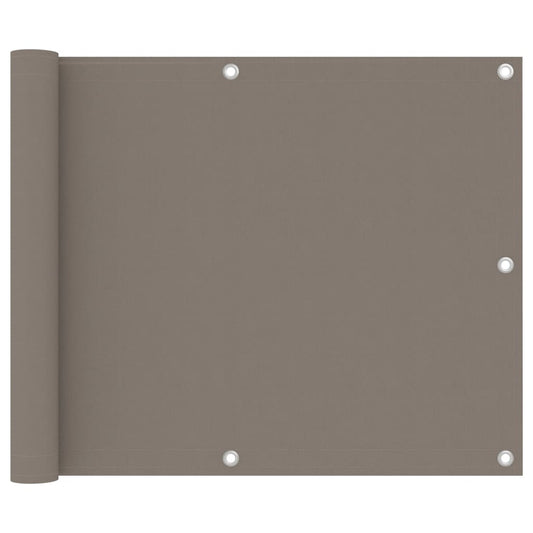 vidaXL Διαχωριστικό Βεράντας Taupe 75 x 300 εκ. Ύφασμα Oxford