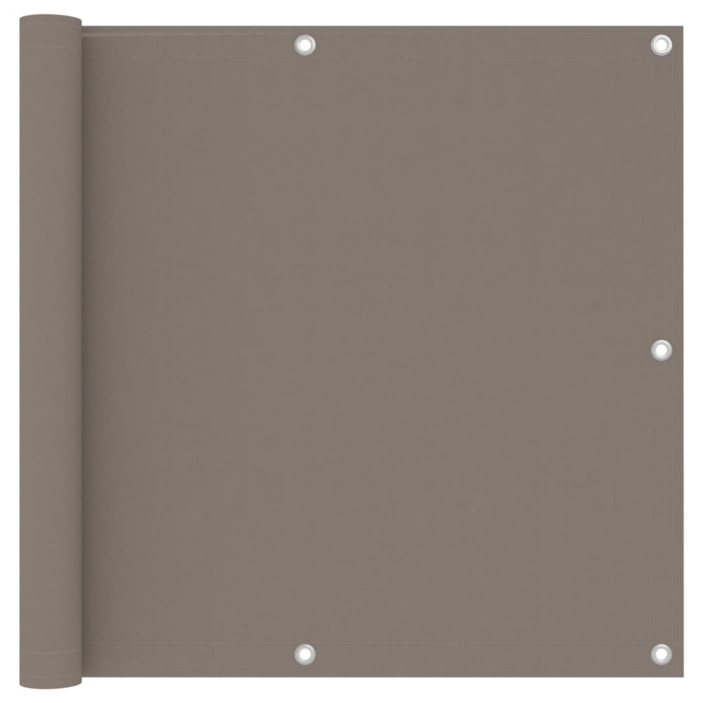 vidaXL Διαχωριστικό Βεράντας Taupe 90 x 600 εκ. Ύφασμα Oxford