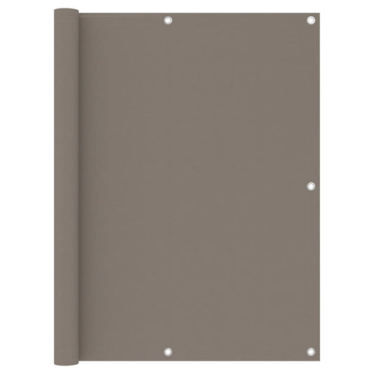 vidaXL Διαχωριστικό Βεράντας Taupe 120 x 300 εκ. Ύφασμα Oxford