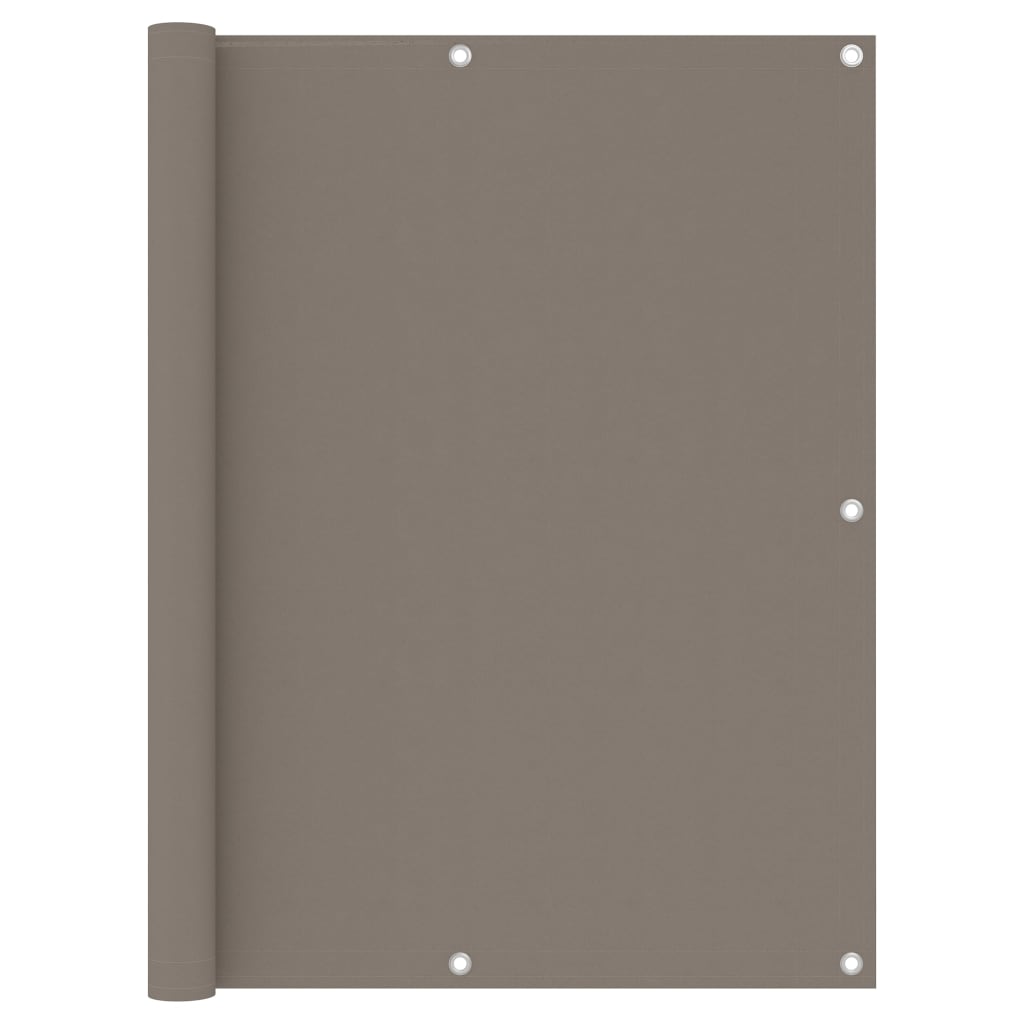 vidaXL Διαχωριστικό Βεράντας Taupe 120 x 500 εκ. Ύφασμα Oxford