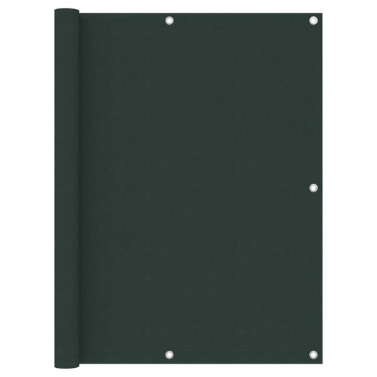 vidaXL Διαχωριστικό Βεράντας Σκούρο Πράσινο 120x600 εκ. Ύφασμα Oxford