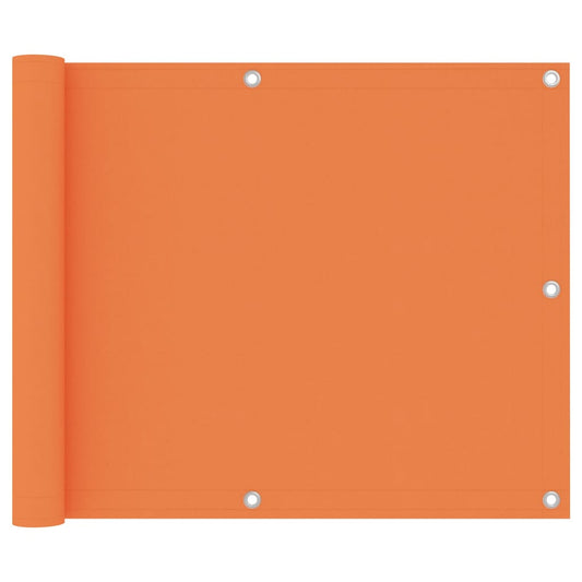 vidaXL Διαχωριστικό Βεράντας Πορτοκαλί 75 x 600 εκ. Ύφασμα Oxford