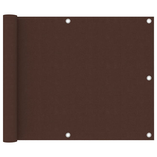 vidaXL Διαχωριστικό Βεράντας Καφέ 75 x 500 εκ. Ύφασμα Oxford