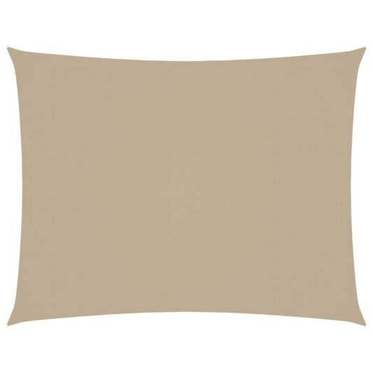 vidaXL Πανί Σκίασης Ορθογώνιο Μπεζ 6 x 7 μ. από Ύφασμα Oxford