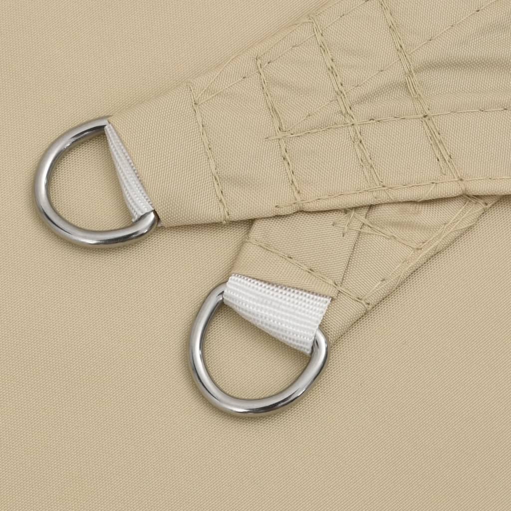 vidaXL Πανί Σκίασης Τρίγωνο Μπεζ 5 x 7 x 7 μ. από Ύφασμα Oxford