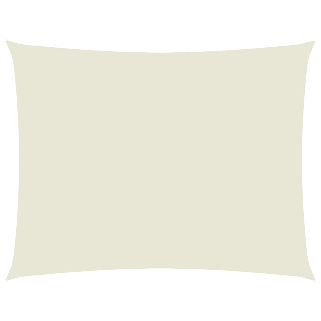 vidaXL Πανί Σκίασης Ορθογώνιο Κρεμ 3,5 x 4,5 μ. από Ύφασμα Oxford