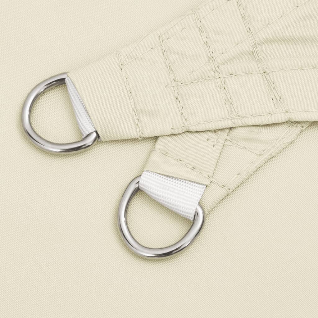 vidaXL Πανί Σκίασης Τρίγωνο Κρεμ 3 x 4 x 5 μ. από Ύφασμα Oxford