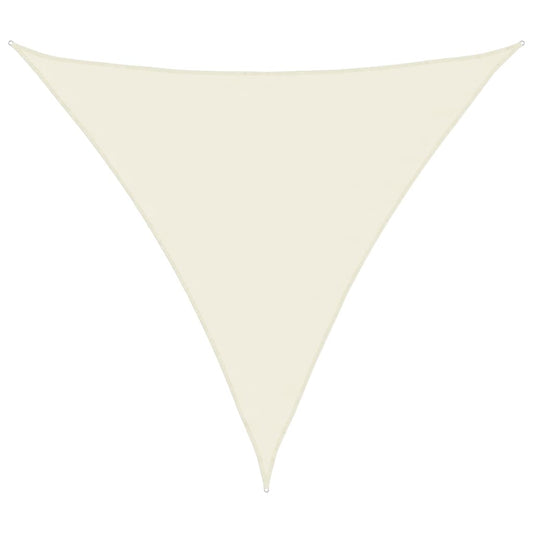 vidaXL Πανί Σκίασης Τρίγωνο Κρεμ 4 x 4 x 4 μ. από Ύφασμα Oxford