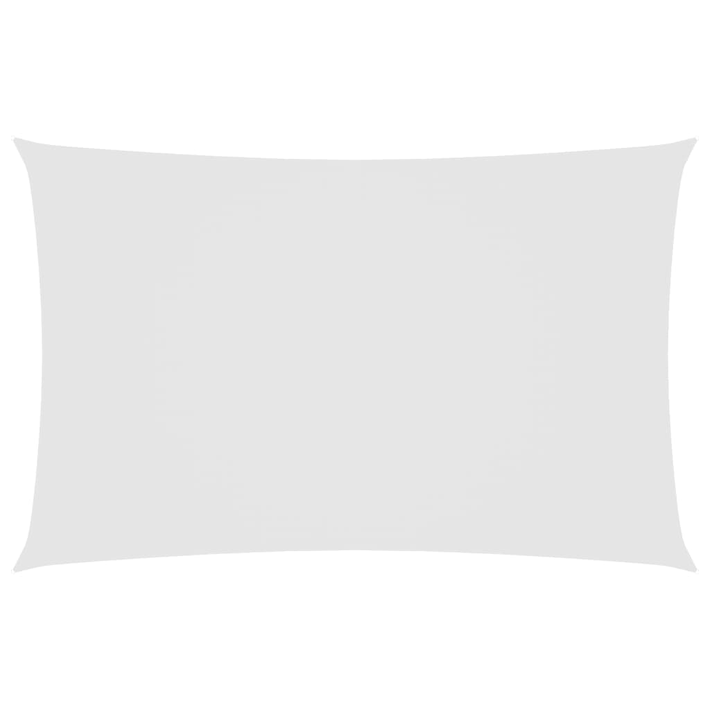 vidaXL Πανί Σκίασης Ορθογώνιο Λευκό 2,5 x 5 μ. από Ύφασμα Oxford