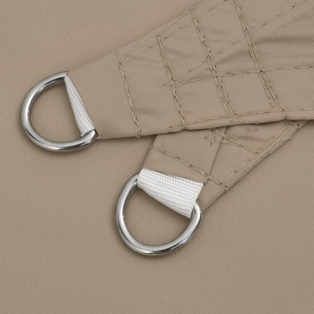 vidaXL Πανί Σκίασης Τρίγωνο Taupe 5 x 6 x 6 μ. από Ύφασμα Oxford