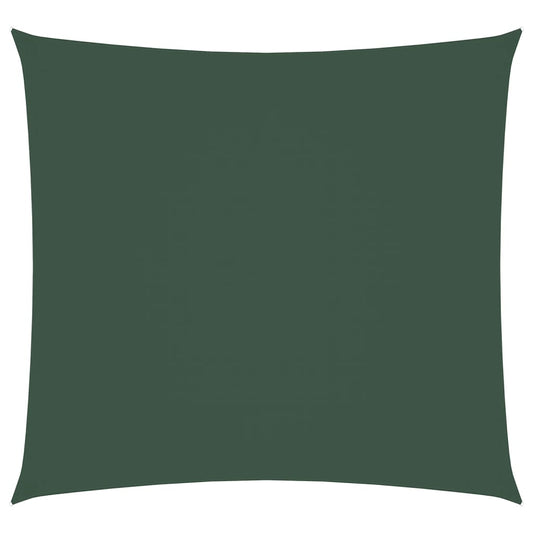 vidaXL Πανί Σκίασης Τετράγωνο Σκούρο Πράσινο 3,6x3,6 μ. Ύφασμα Oxford