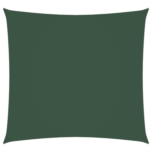 vidaXL Πανί Σκίασης Τετράγωνο Σκούρο Πράσινο 5 x 5 μ από Ύφασμα Oxford