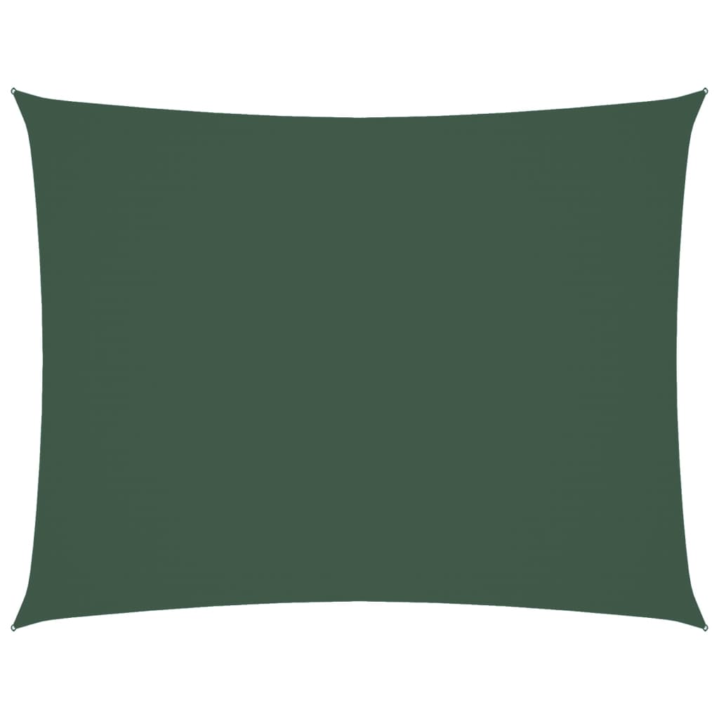 vidaXL Πανί Σκίασης Ορθογώνιο Σκούρο Πράσινο 3,5x4,5 μ. Ύφασμα Oxford