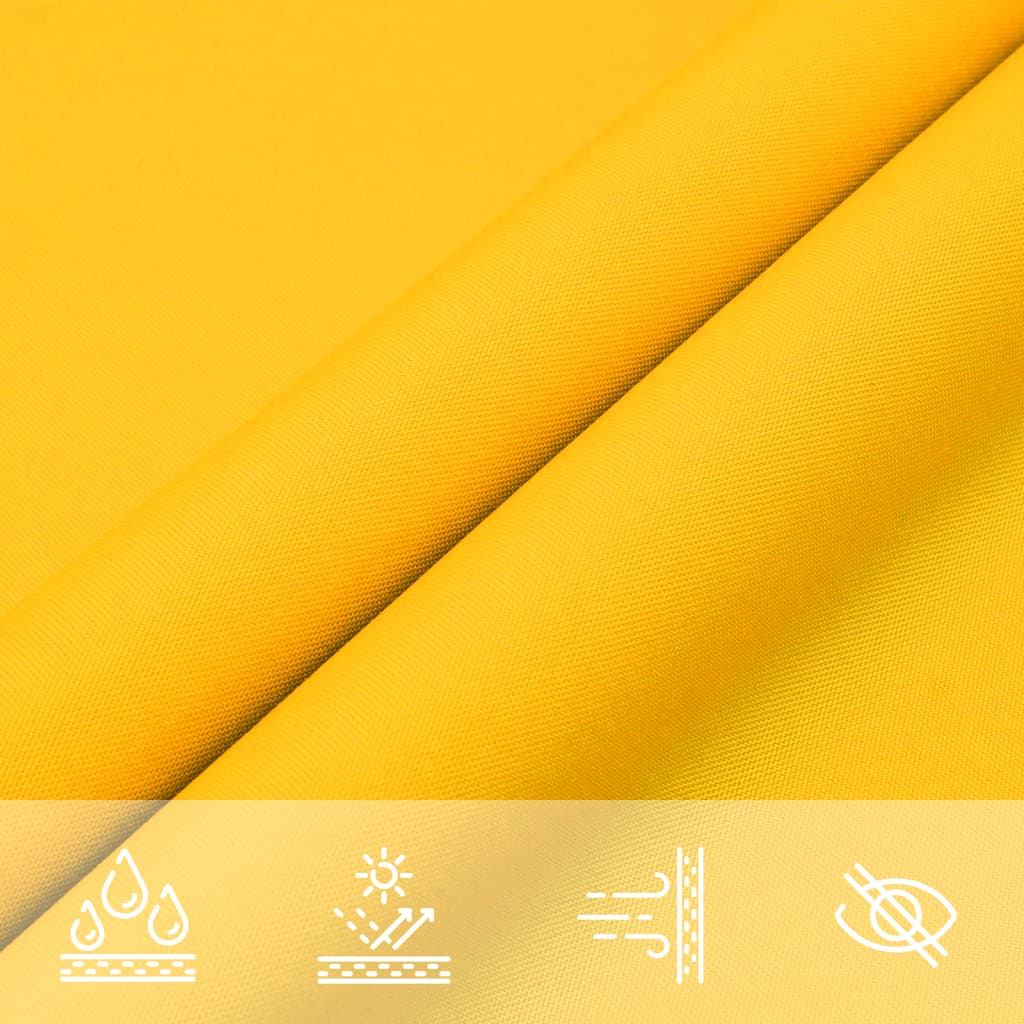 vidaXL Πανί Σκίασης Τετράγωνο Κίτρινο 3 x 3 μ. από Ύφασμα Oxford