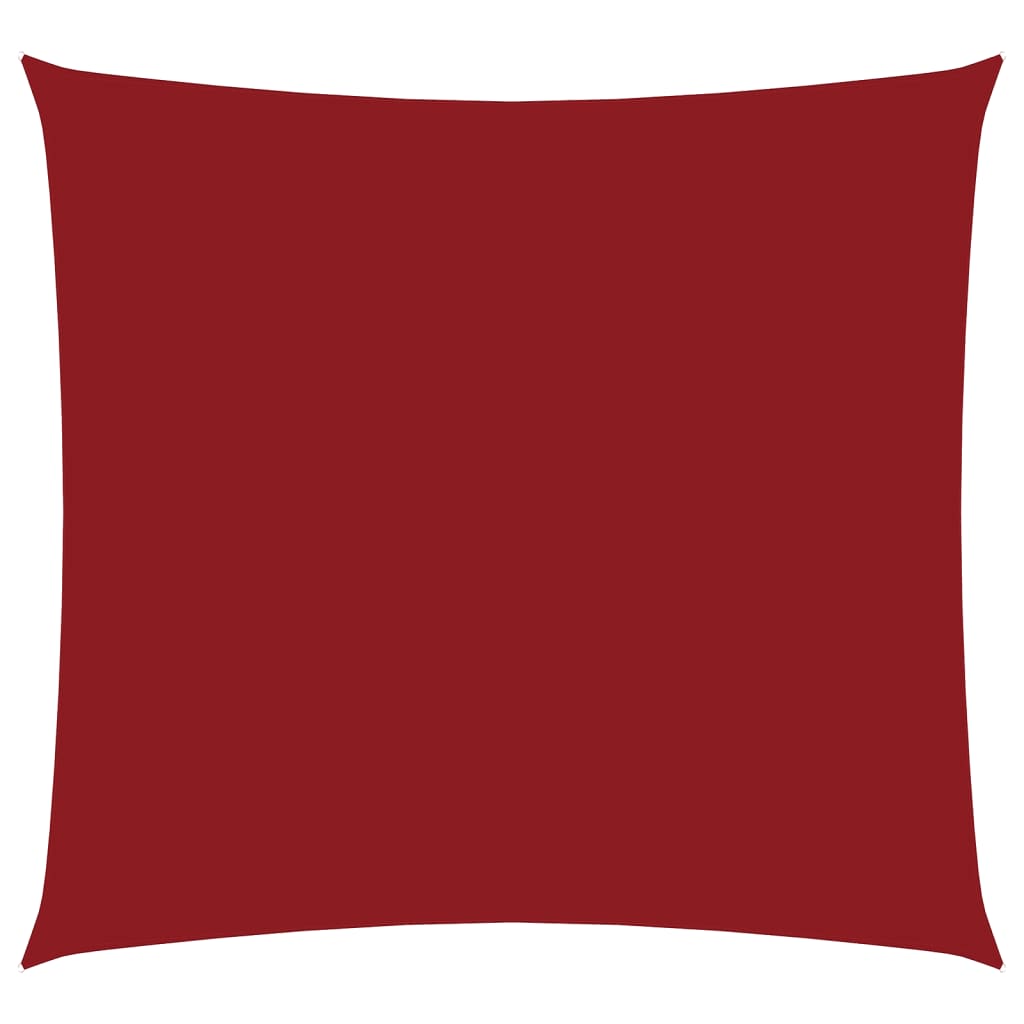 vidaXL Πανί Σκίασης Τετράγωνο Κόκκινο 3,6 x 3,6 μ. από Ύφασμα Oxford