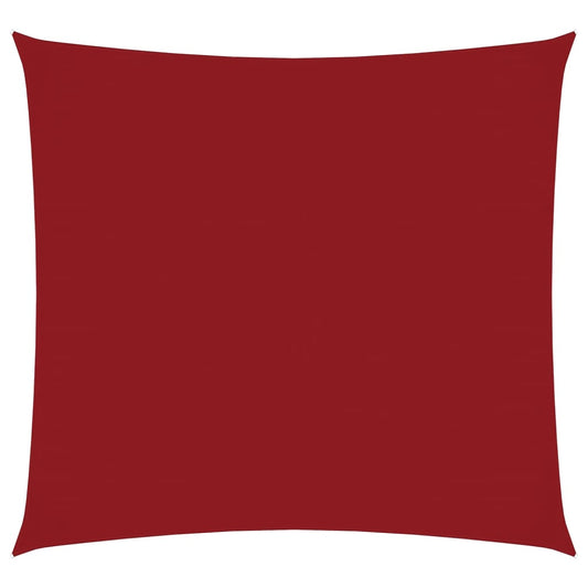 vidaXL Πανί Σκίασης Τετράγωνο Κόκκινο 4 x 4 μ. από Ύφασμα Oxford