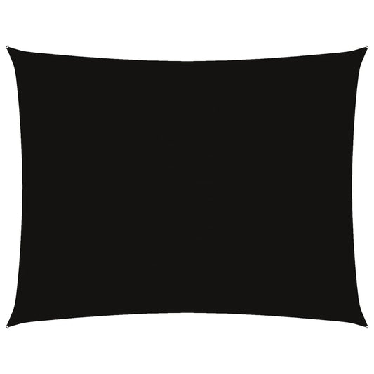 vidaXL Πανί Σκίασης Ορθογώνιο Μαύρο 5 x 7 μ. από Ύφασμα Oxford