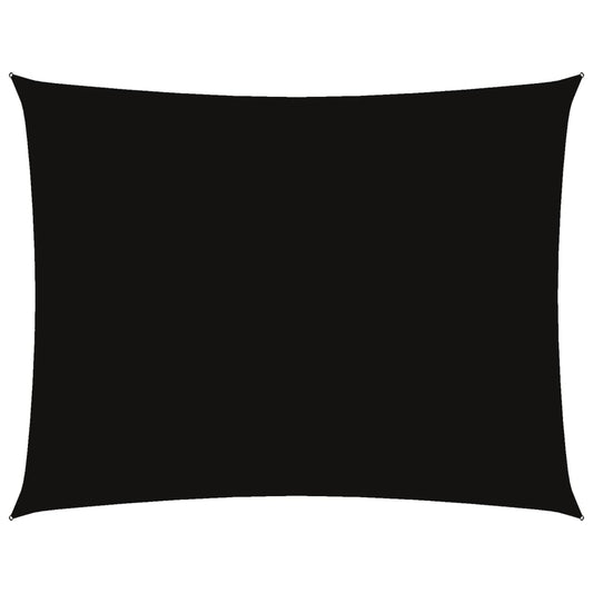 vidaXL Πανί Σκίασης Ορθογώνιο Μαύρο 6 x 7 μ. από Ύφασμα Oxford