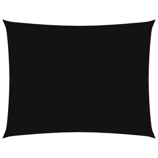 vidaXL Πανί Σκίασης Ορθογώνιο Μαύρο 6 x 8 μ. από Ύφασμα Oxford