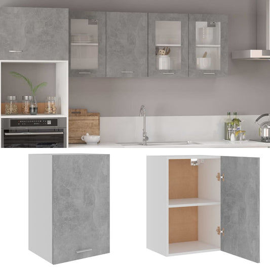 vidaXL Κρεμαστό Ντουλάπι "Lyon" Γκρι Σκυρόδεμα 39,5x31x60 εκ. από Τεχνητό Ξύλο
