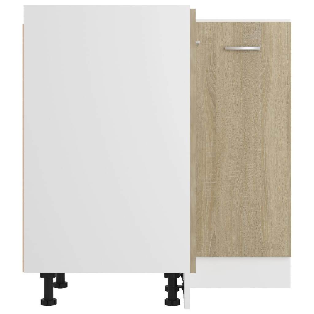 vidaXL Ντουλάπι Δαπέδου Γωνιακό Lyon Sonoma Δρυς 75,5x75,5x81,5 εκ.