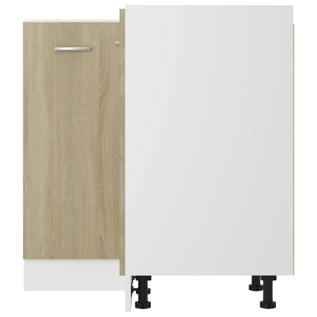 vidaXL Ντουλάπι Δαπέδου Γωνιακό Lyon Sonoma Δρυς 75,5x75,5x81,5 εκ.