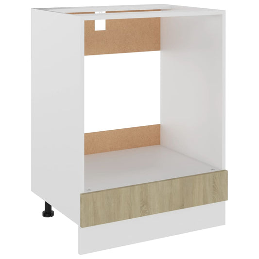 vidaXL Ντουλάπι Φούρνου "Riga" Sonoma Δρυς 60x46x81,5 εκ. από Τεχνητό Ξύλο
