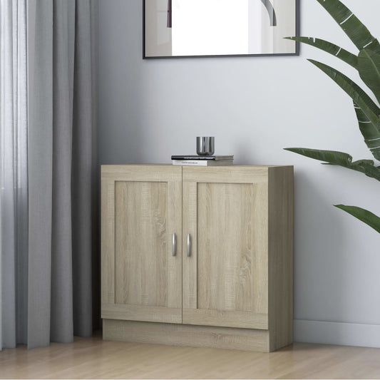 vidaXL Βιβλιοθήκη Χρώμα Sonoma Δρυς 82,5 x 30,5 x 80 εκ. Επεξ. Ξύλο