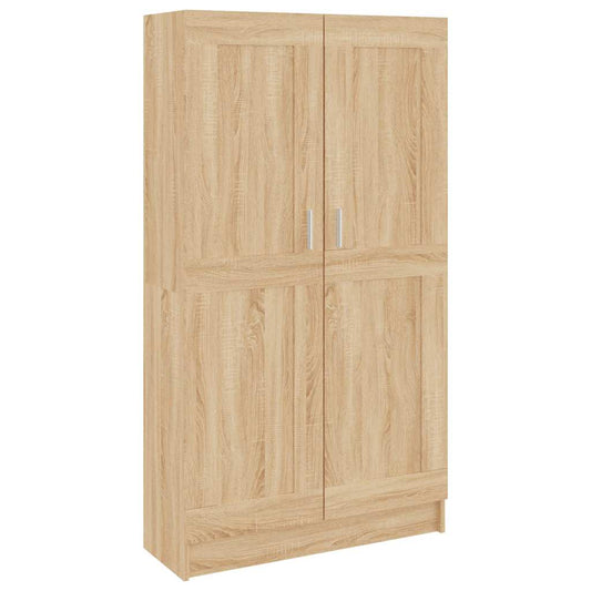 vidaXL Βιβλιοθήκη Χρώμα Sonoma Δρυς 82,5 x 30,5 x 150 εκ. Επεξ. Ξύλο