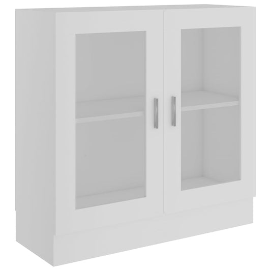 vidaXL Βιτρίνα Λευκή 82,5 x 30,5 x 80 εκ. Επεξ. Ξύλο