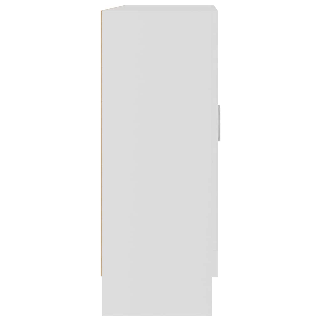 vidaXL Βιτρίνα Λευκή 82,5 x 30,5 x 80 εκ. Επεξ. Ξύλο