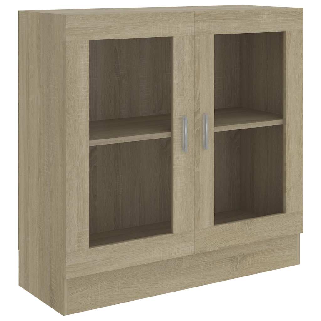 vidaXL Βιτρίνα Χρώμα Sonoma Δρυς 82,5 x 30,5 x 80 εκ. Επεξ. Ξύλο