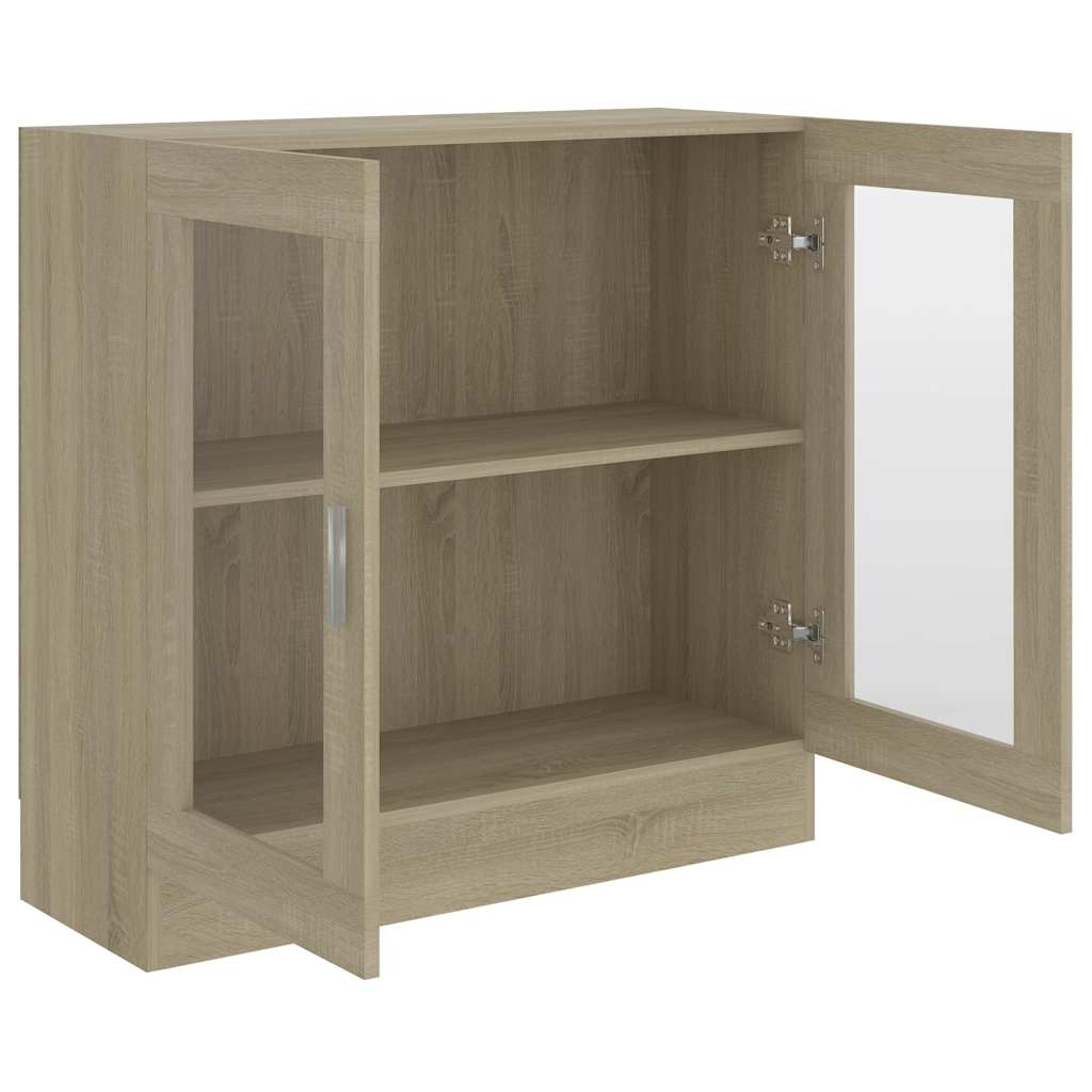 vidaXL Βιτρίνα Χρώμα Sonoma Δρυς 82,5 x 30,5 x 80 εκ. Επεξ. Ξύλο