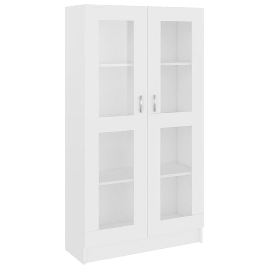 vidaXL Βιτρίνα Λευκή 82,5 x 30,5 x 150 εκ. Επεξ. Ξύλο