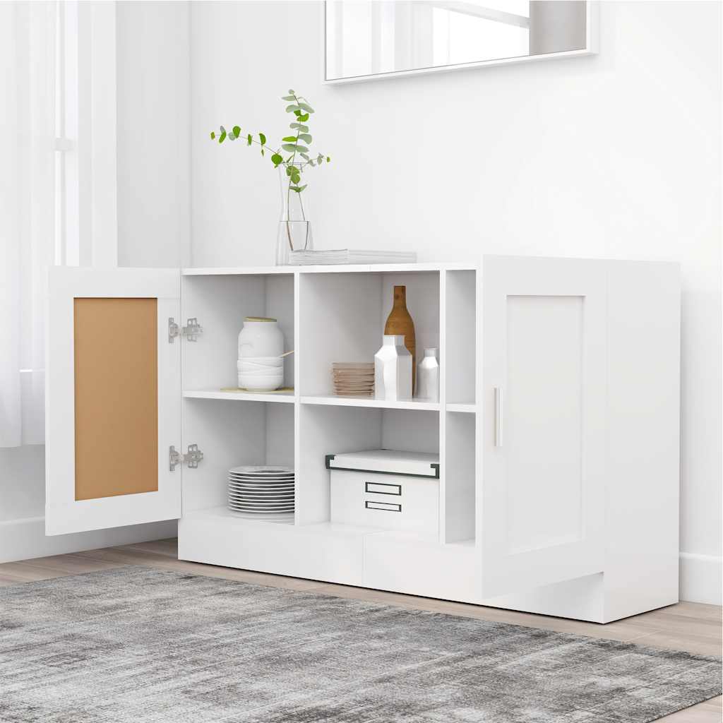 vidaXL Μπουφές Λευκός 120 x 30,5 x 70 εκ. από Επεξ. Ξύλο