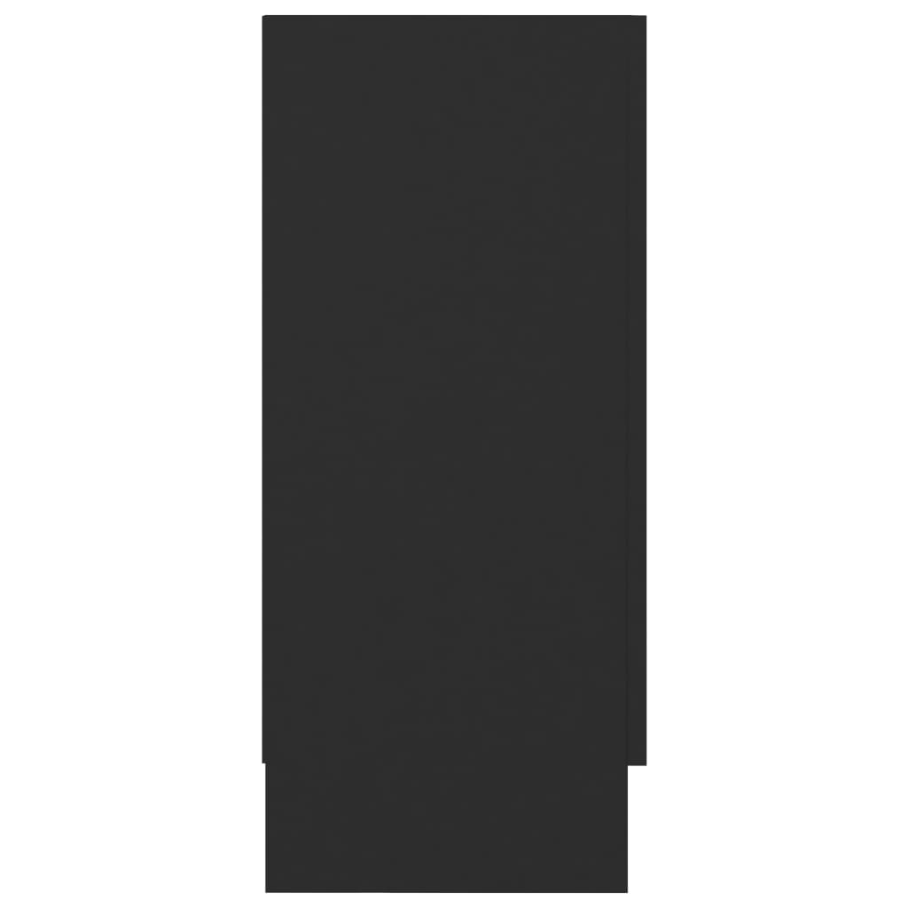vidaXL Μπουφές Μαύρος 120 x 30,5 x 70 εκ. από Επεξ. Ξύλο