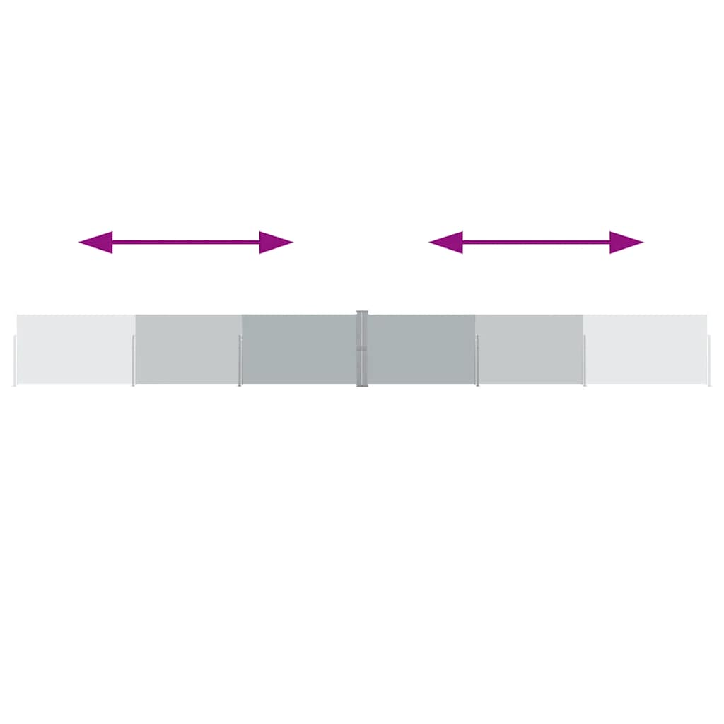 vidaXL Σκίαστρο Πλαϊνό Συρόμενο Βεράντας Ανθρακί 140 x 1200 εκ.